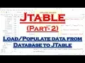 JTable How to Load and View data Populate JTable data from DataBase JTable Part-2 Hindi Urdu