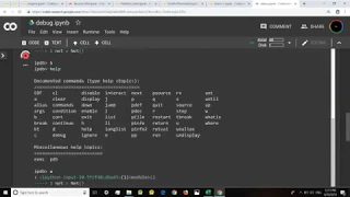 automatic debugging in google colab