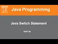 Part Switch Statement Controlling Statement Java Tutorial Online Lecture In Hindi