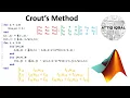 LU decomposition using Crout s Method with MATLAB code