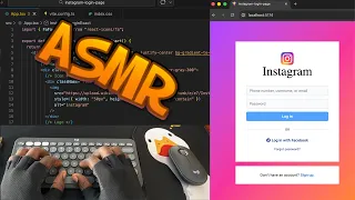 Asmr Programming - Instagram Login Page with ReactJs Tailwindcss No talking