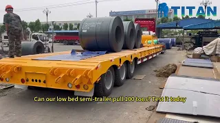 Can our Low Bed Semi Trailer Pull 100 tons? Test it today