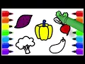 Mixed Vegetable Coloring Page How to draw Vegetable