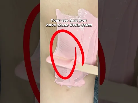Don’t forget to BEND your knee when waxing at home #yeelen #yeelenwax #waxingkit #waxing #hardwax