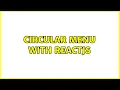 Circular menu with ReactJs