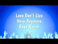 Download Lagu Love Don't Live Here Anymore - Rose Royce (Karaoke Version)