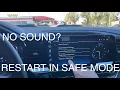 2023 Silverado no sound from infotainment PART 2 Restart in safe mode