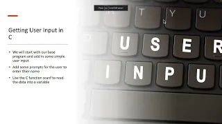 Getting User Input in C