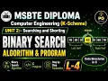 Lecture 4 Binary Search Algorithm and Problems Solving in C DSU Using C Programming Unit 2