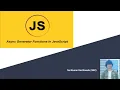 Generator functions in Javascript Traditional Functions Generator functions Javascript