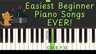 easiest beginner piano songs ever to learn