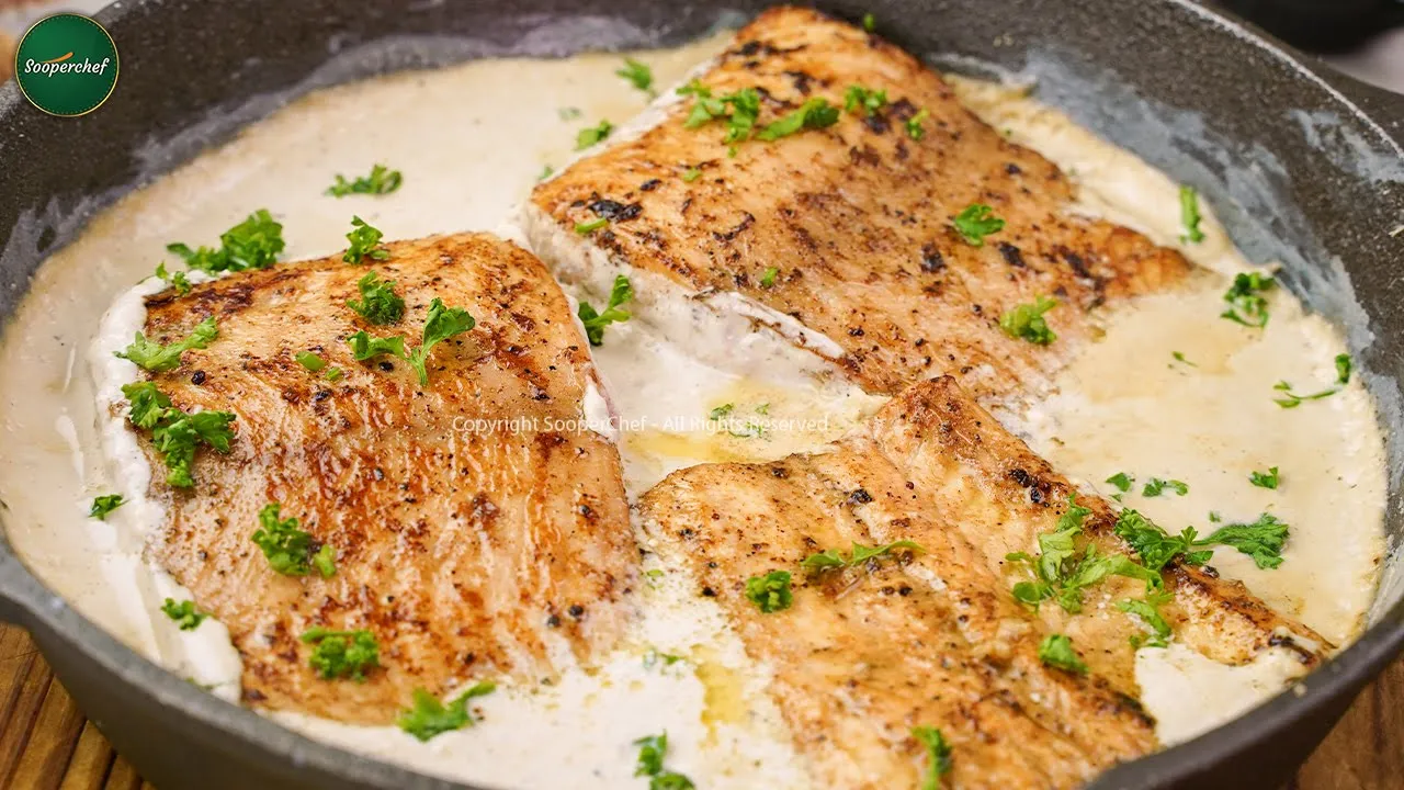 Sensational Seafood: Fish Fillet With Creamy White Sauce -  Creamy White Sauce Fish