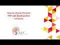 How to choose the best PHP web development company