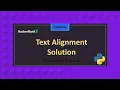 Text Alignment Python Series HackerRank Series Abhishek Kumar