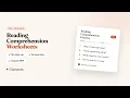 Free Reading Comprehension Worksheet Generator Printable Passages Questions No Sign-Up