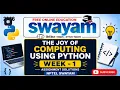 The Joy of Computing Using Python Week 1 Assignment Solutions 2026 NPTEL SWAYAM All MCQ