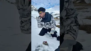 Quando vai bater bafinho na neve