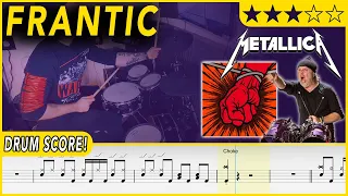 Frantic - Metallica DRUM SCORE Sheet Music DRUMSCRIBE