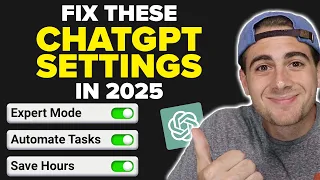 7 ChatGPT Settings You NEED To TURN ON in 2025 (get better responses)