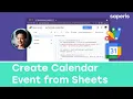 Create Calendar Event from Google Sheets with Google Apps Script