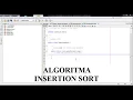 INSERTION SORT DI JAVA NETBEANS