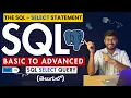 SQL SELECT Statement in Telugu SELECT in SQL Fetch Data in 3 Ways SQL Tutorial for Beginners