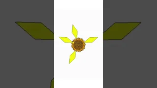 Sunflower animation using Python Turtle library