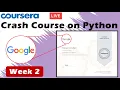 Crash Course on Python Coursera Week 2 - Full solved Google IT Automation with Python 2020