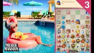 Merge Mansion Grandma s Pool Party Collection Part 3