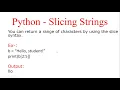 String Slicing in Python Python String Indexing - In Hindi 13