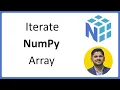 11 Iterate a NumPy Array Complete Python NumPy Tutorial for Data Science Amit Thinks