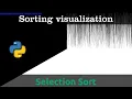 Selection Sort visualization with python