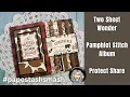 Two Sheet Wonder Pamphlet Stitch Album Project Share for