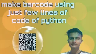 GENERATE ANY BARCODE USING JUST FEW LINES OF CODE OF PYTHON
