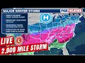 LIVE Coverage Tracking 2 000 Mile Historic Major Winter Storm 40 States Impacted FOX Weather