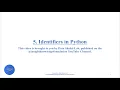 Python Identifiers