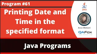 Java program to print the Date and Time in a different format