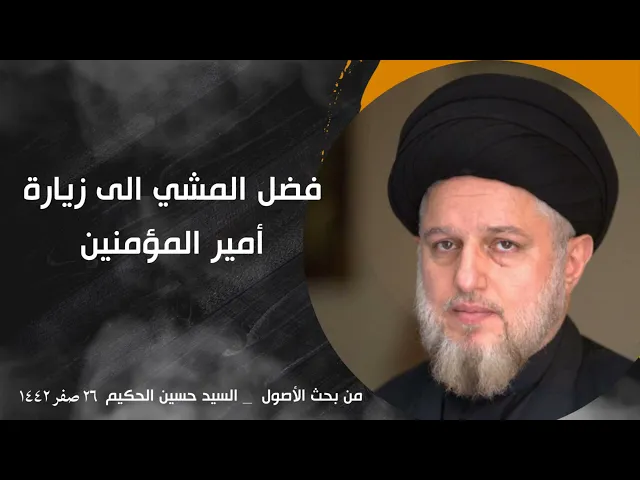 ⁣فضل المشي الى زيارة أمير المؤمنين (عليه السلام)