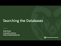 Searching the Library Databases