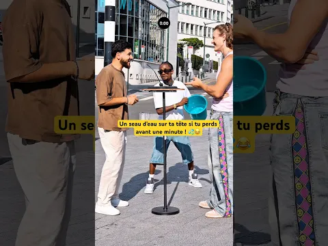 Épisode 34 – Ni OUI ni NON autour du pupitre ! 😃Un seau d’eau si tu perds avant une minute ! 💦😂