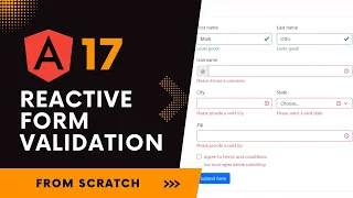 Reactive Form Validation in Angular 17 angular 17 tutorial