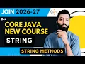 String Methods in Java substring split intern Core Java Hindi