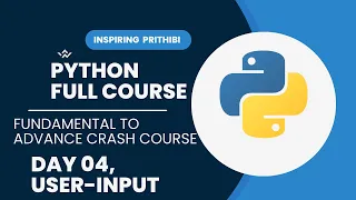 Python Basics User Input and Typecasting - Class 4 Beginner Python Tutorial