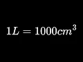Why 1 Liter Equals 1000 Cubic Centimeters Easy Visual Explanation