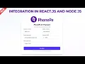 Live PhonePe Payment Gateway V2 Integration in React js Node js Full API Setup in Hindi