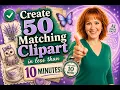 How to Make 50 Matching Clipart Images Fast with AI