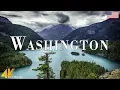 FLYING OVER WASHINGTON 4K U - Relaxing Music Along With Beautiful Nature s