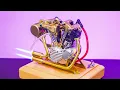 Download Lagu REAL Mini V-Twin 4 Stroke Gasoline Engine 4.2CC - RETROL R29 | ENGINEDIY