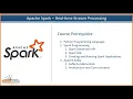SS01-Real-time Stream Processing in Python PYSpark for Stream Processing What should you know