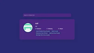 Creating a Github Profiles Search App using html css and javascript